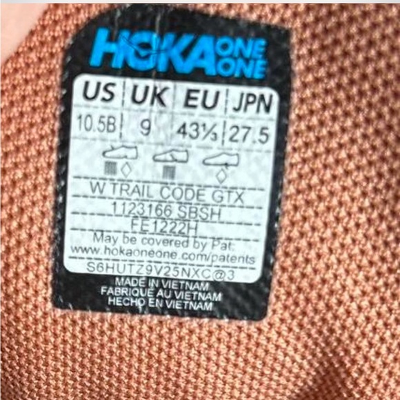 Hoka One One W Trail Code GTX Hiking Boots Size 10.5 - Picture 8 of 10